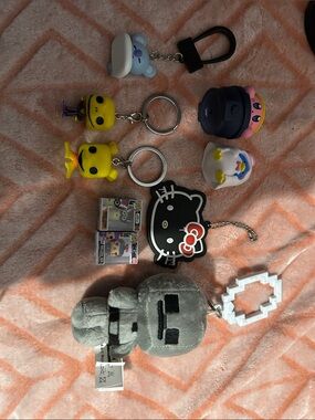Random keychain and mini figure mini lot